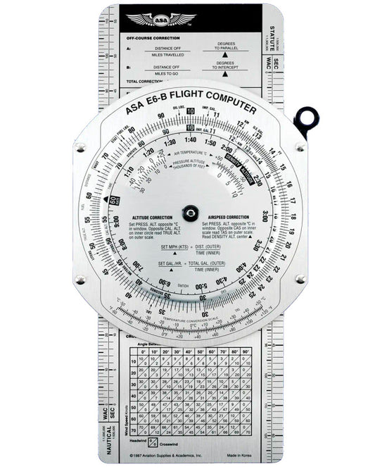 Metal E6B Flight Computer by ASA | Reliable Aviation Navigation Tool