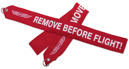 Remove Before Flight Banner by ASA | High-Visibility Safety Tag [ASA RBF]